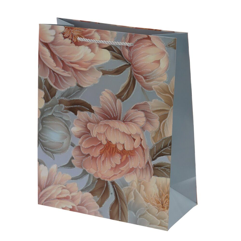 GAEM Пакет подарочный M (бумага 210г/м2, блок 12шт), L26 W12 H32 см, 4в.