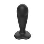Черный анальный вибратор с пультом ДУ (Цвет: черный)