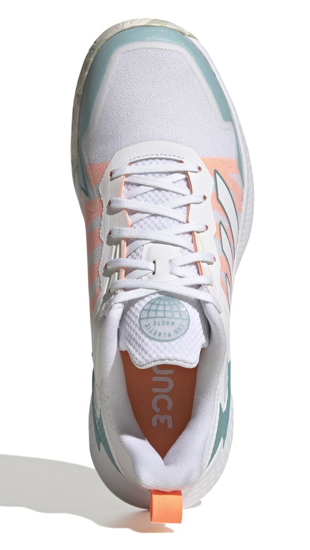 Женские Кроссовки теннисные Adidas Defiant Speed W - cloud white/cloud white/mint ton
