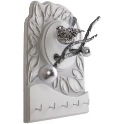 Полка-ключница Терра Бранч Айс Античное Серебро