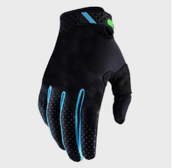 Вело перчатки 100% (синий-черный) размер  L