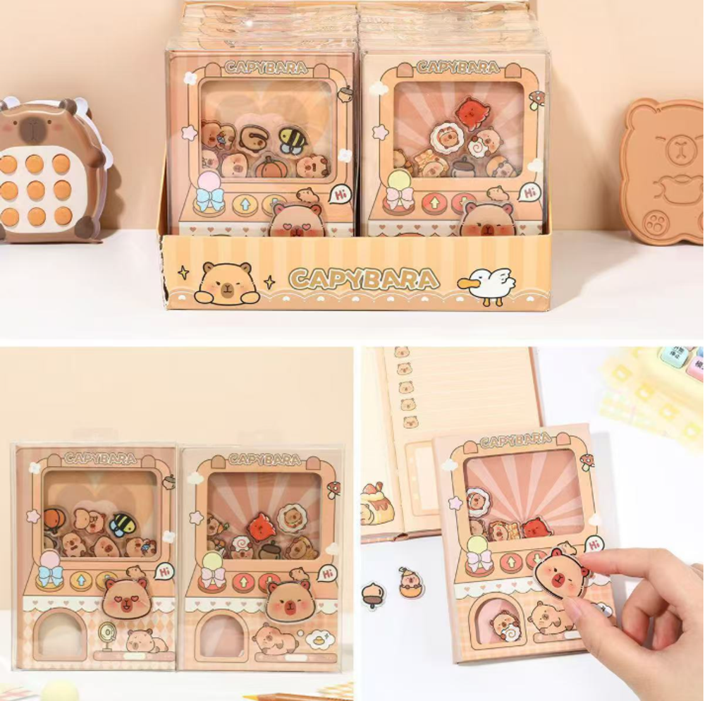 Блокнот с игрой "Capybara gacha book", 90х128мм
