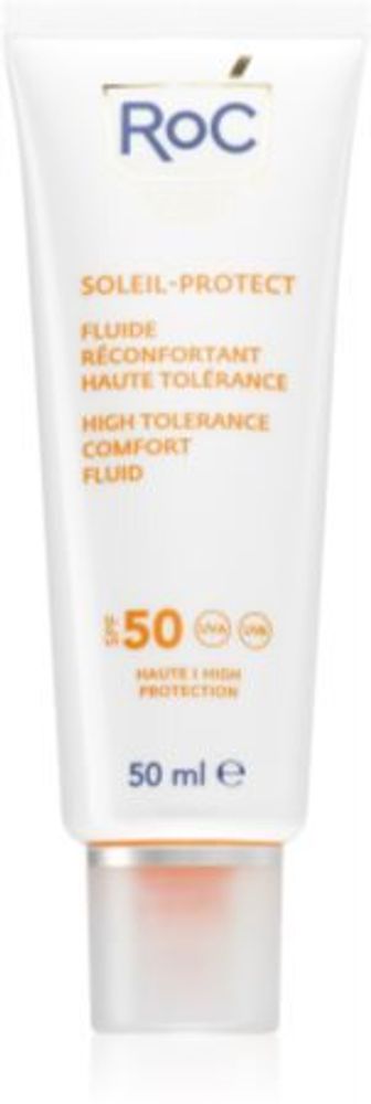 RoC лосьон для загара для лица SPF 50 Soleil Protexion+ High Tolerance Comfort Fluid