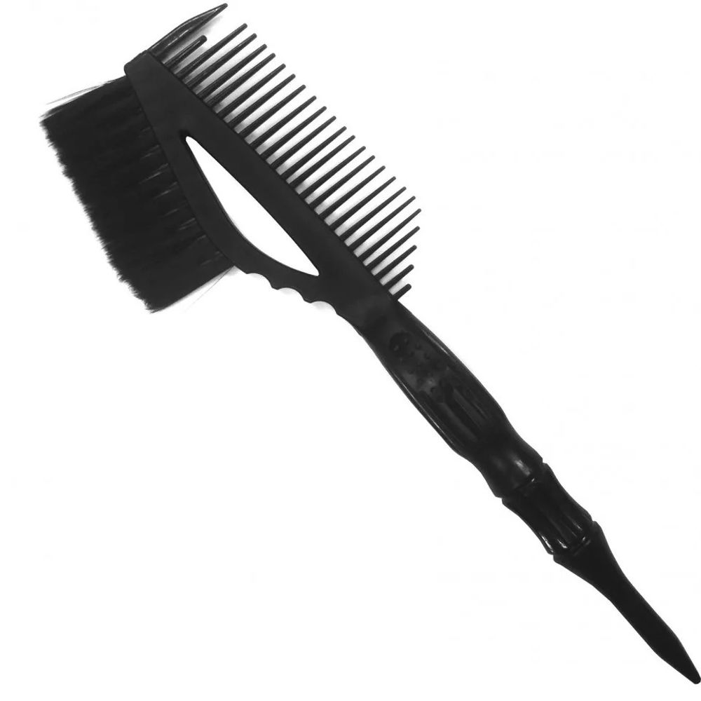 Кисть для окрашивания волос на плотной эргономичной ручке с расческой