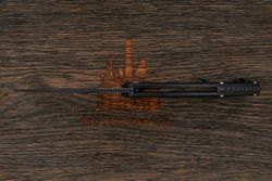 Нож складной QSP Woodpecker, клинок 94мм, сталь M390, рукоять титан чёрный