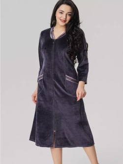 Халат велюровый длинный.Турция большие размеры