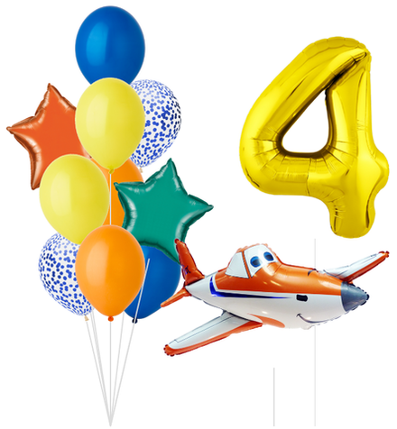 Набор шаров Гоночный самолет (4 года) | 0098