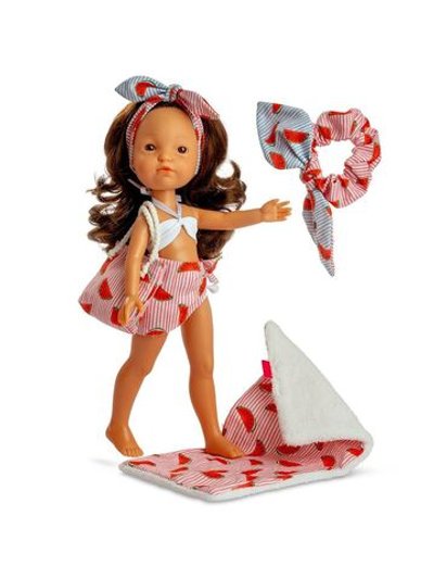 Кукла BERJUAN виниловая 35см Fashion Girl в купальнике (12130)