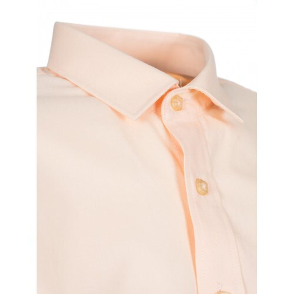 Персиковая рубашка приталенного силуэта TSAREVICH