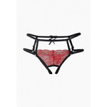 Красные трусики с доступом и лентами (Easy to love) (р)