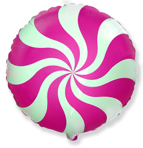 Шар 46см круг Леденец, Фуше