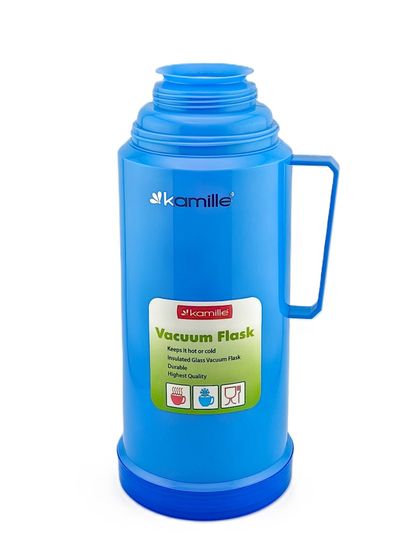 Термос 1000 мл. со стеклянной колбой Kamille KM 2072 пластиковый корпус
