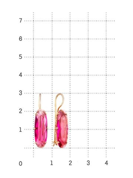 Серьги с корундом