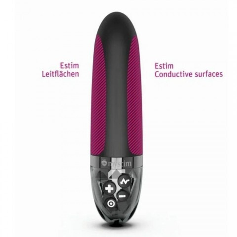 Вибратор Mystim Sleak Freak с электростимуляцией, черный