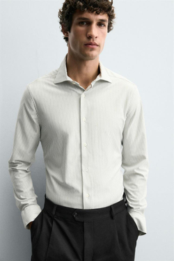 ZARA РУБАШКА REGULAR-FIT, ПОЛОСКИ