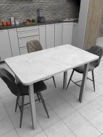 Обеденный стол "Жемчужный перито" 100x70 см