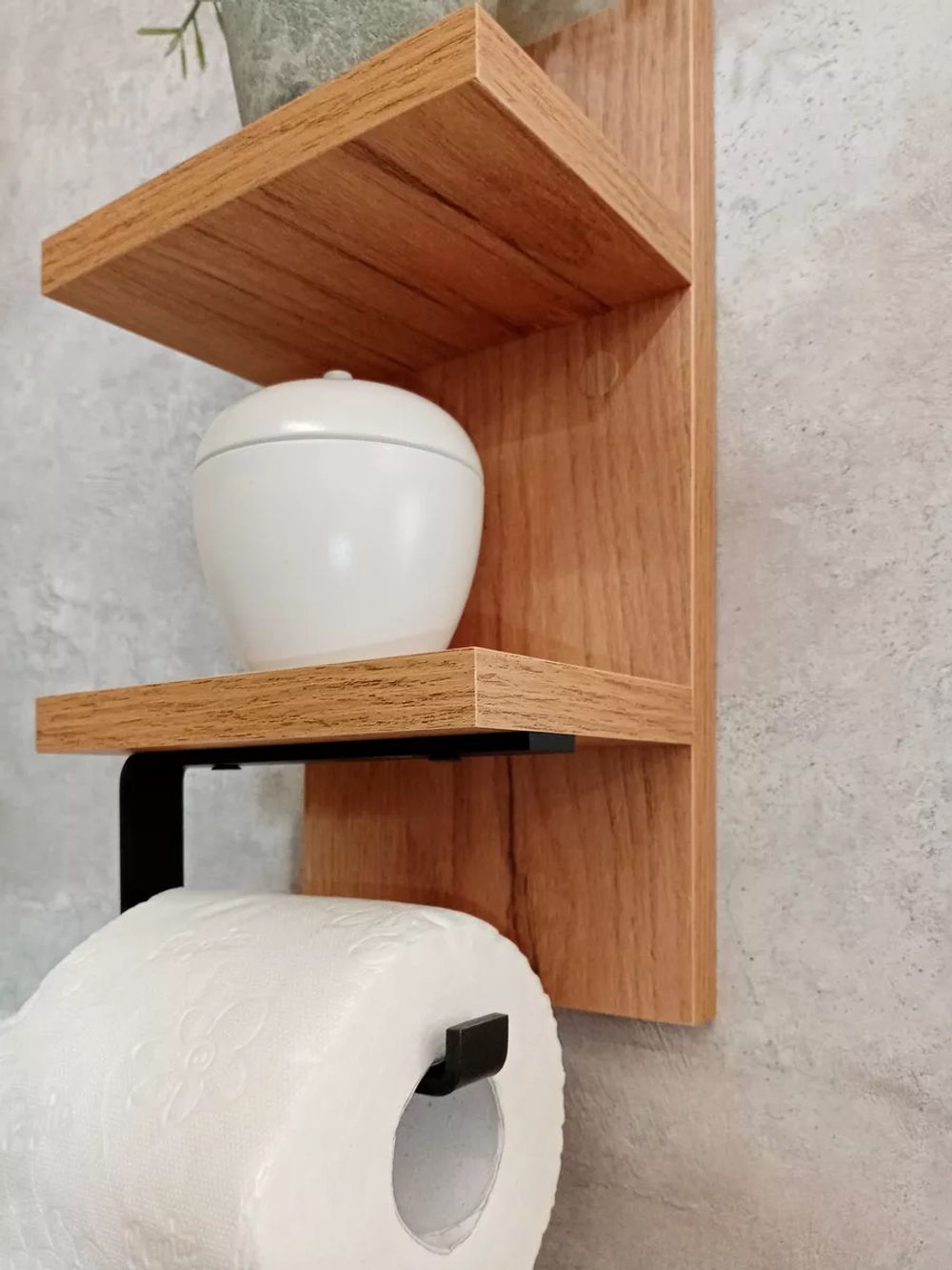 Держатель для туалетной бумаги с полками