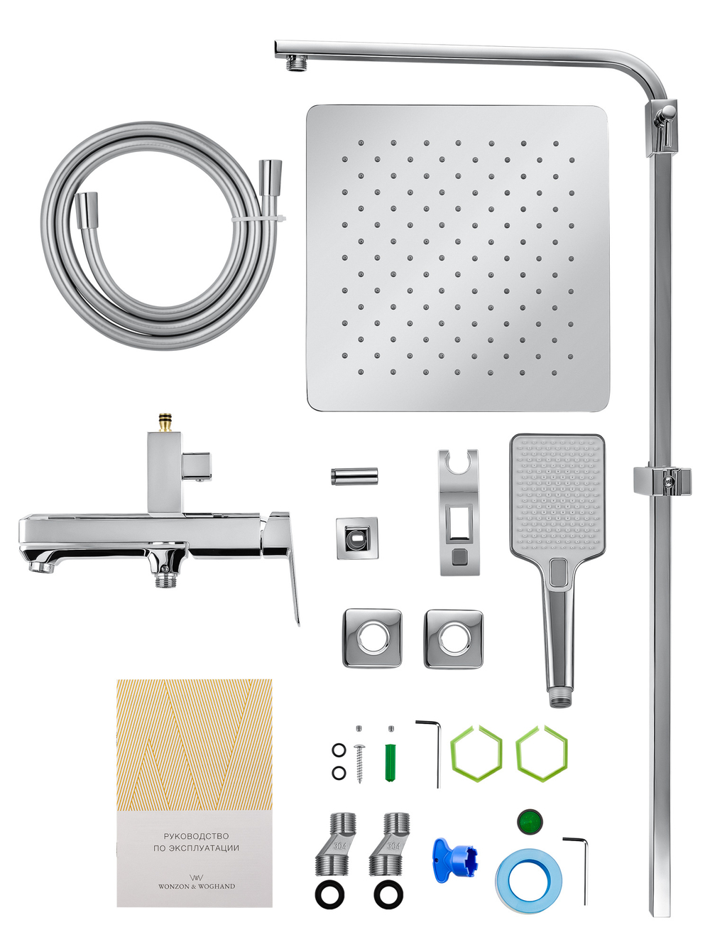 Душевая система WONZON & WOGHAND DIAMOND, Хром (WW-88739011-CR)