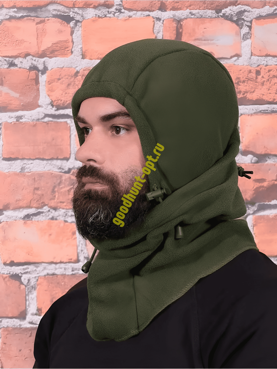 Тактическая зимняя балаклава флисовая Олива
