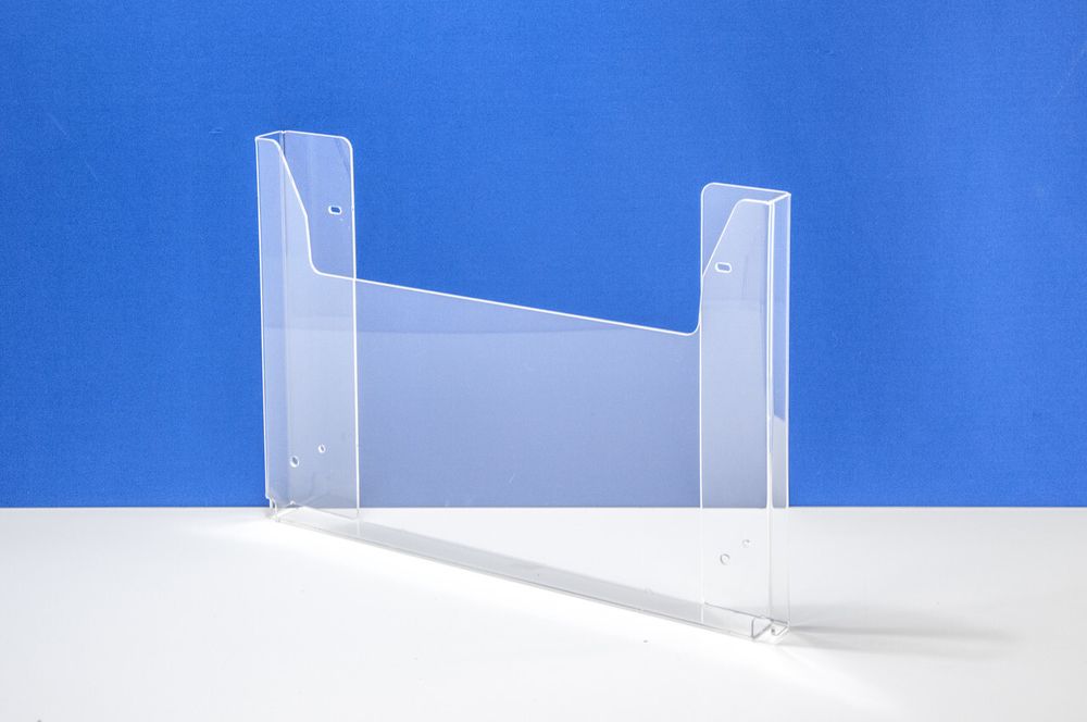 Карман буклетница А3 горизонтальный, акрил 3мм