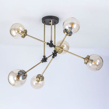 Люстра потолочная CL105165 венге/бронза Планета Citilux