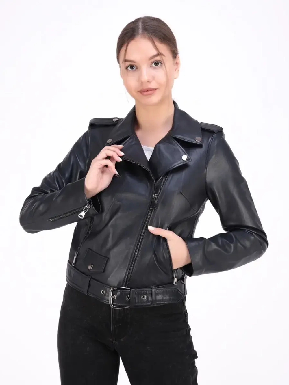 Косуха кожаная из натуральной кожи Турция