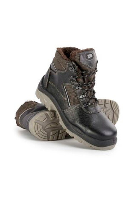 Ботинки рабочие зимние утепленные "Дэлф" с КП цвет черный/бежевый