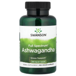 Swanson Vitamins, Full Spectrum®, ашваганда, 100 веганских капсул (450 мг в 1 капсуле)