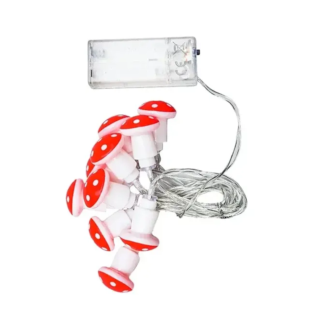 USB гирлянда гриб 3м 20 LED / 1.5м 10 LED
