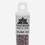 Японский бисер TOHO Round 8/0 (№85), металлизированный, непрозрачный глянцевый