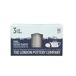 Kitchen Craft Чайник London Pottery 750 мл с ситечком атласный серый
