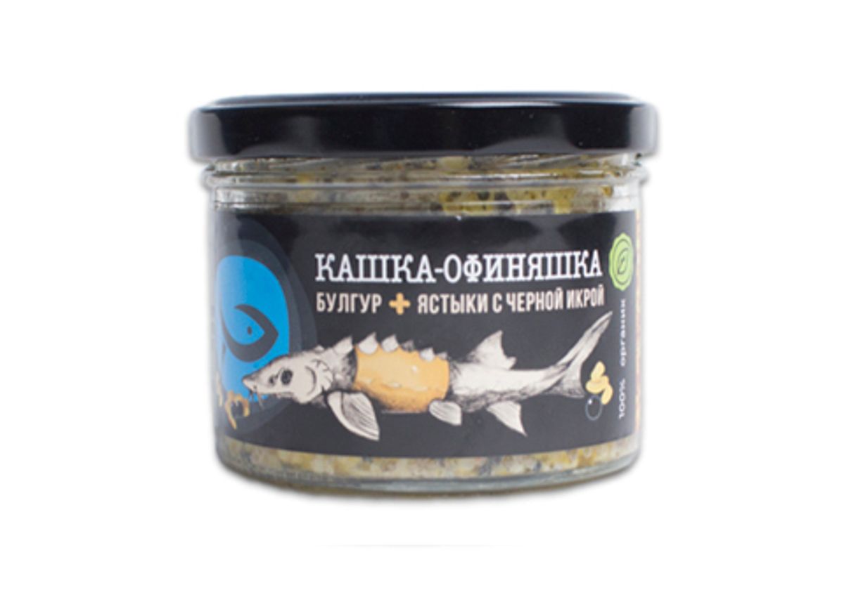 Каша из булгура с чёрной икрой, 200г