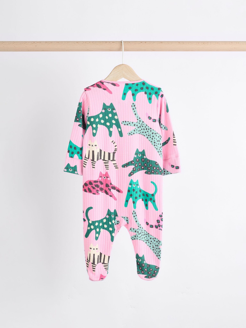 Комбинезон / Cлип для малышей Next B76-747, 3 шт., Розовый, Зеленый