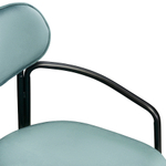 Стул LATITUDE Ror, Round, велюр, черный/зеленый