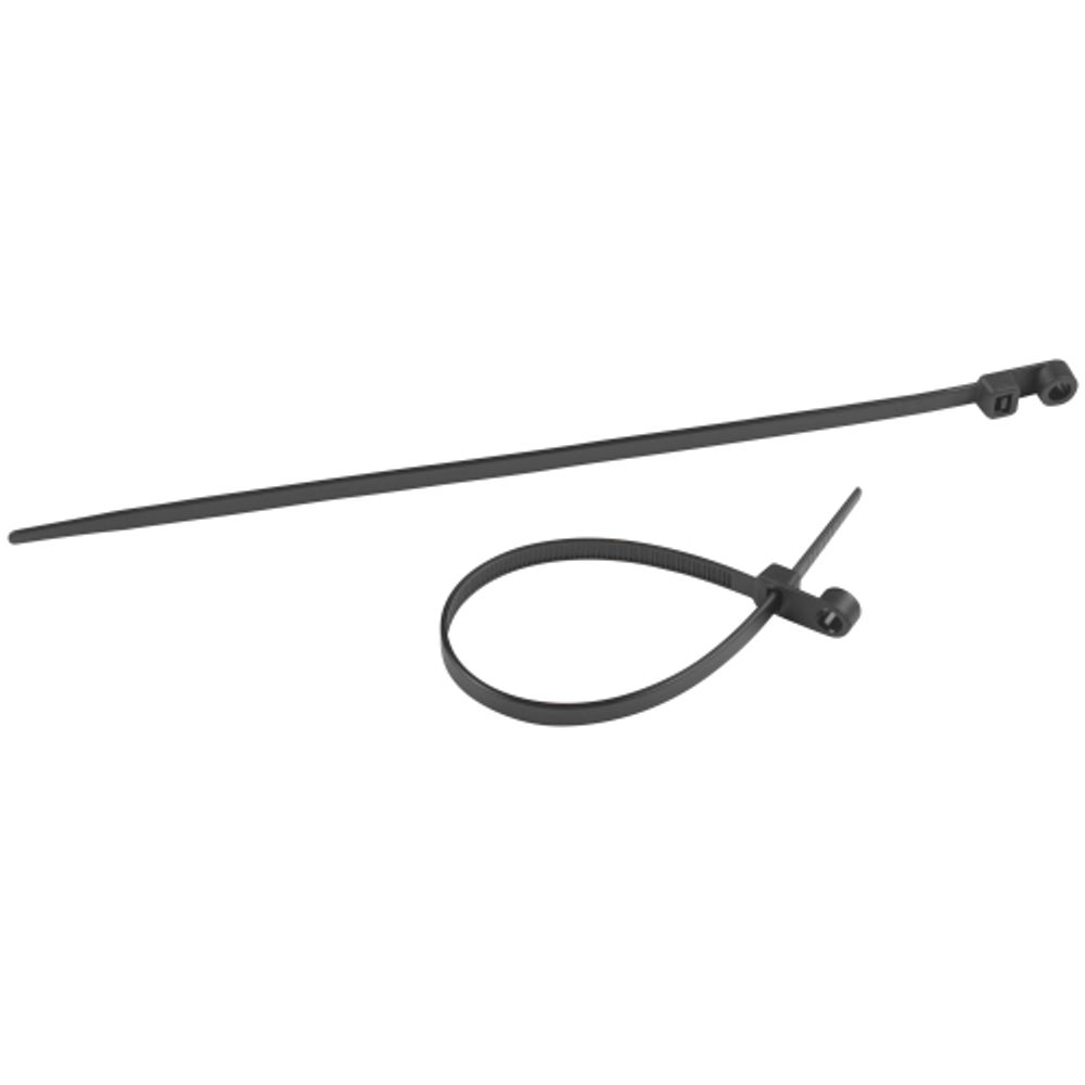 Кабельная стяжка ЭРА NO-224-591 (хомут) нейлоновая под винт 4.8 х 200 мм чёрная (100 шт/уп) | Кабельные стяжки (хомуты)