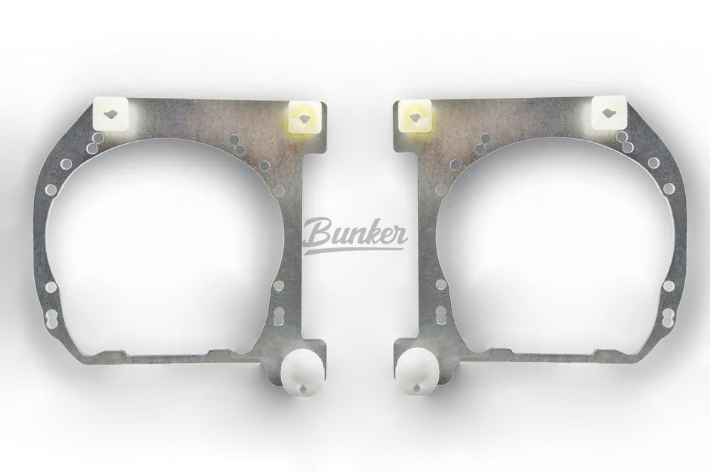 Переходные рамки Kia Cerato 3 дорестайлинг 2013-2016, под линзы Hella 3R, 5R
