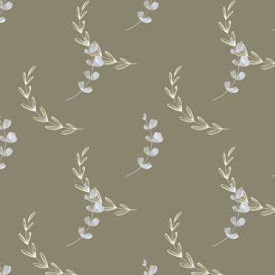 Графичный скетч листья, растение