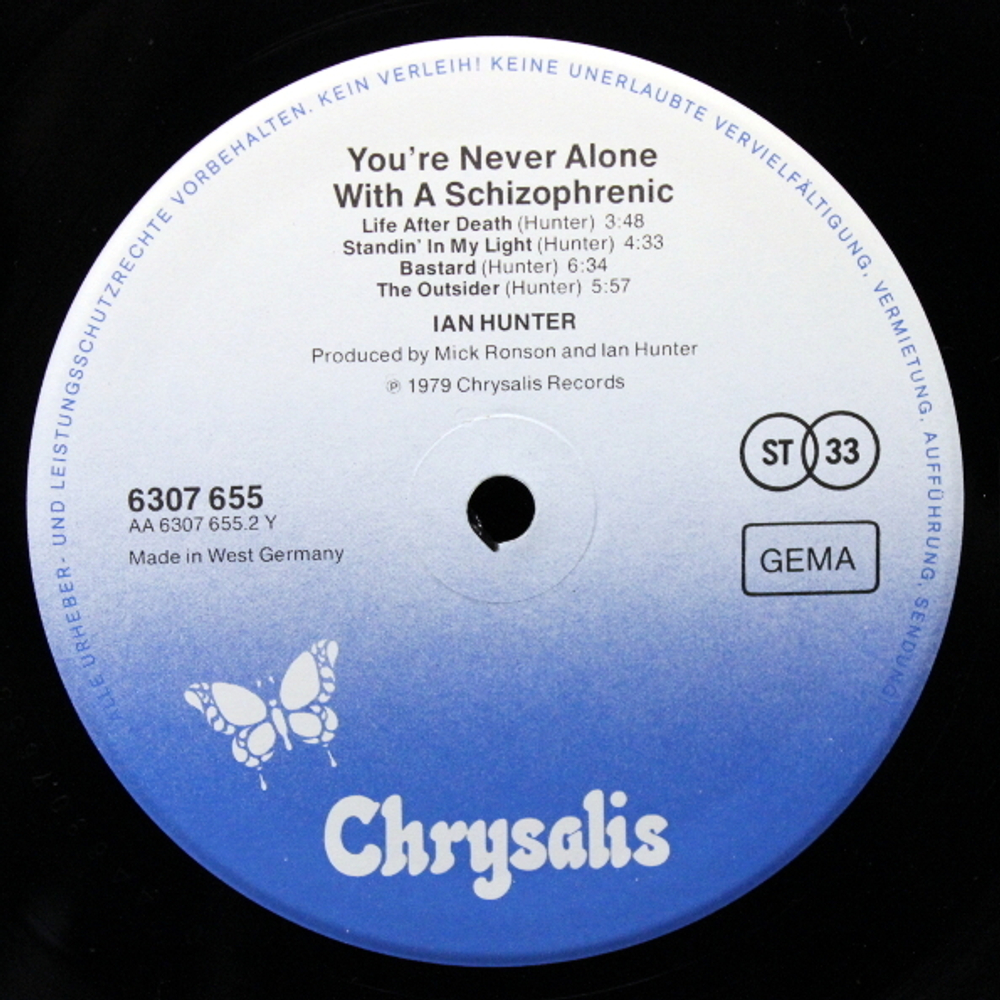 Ian Hunter / You're Never Alone With A Schizophrenic (LP)