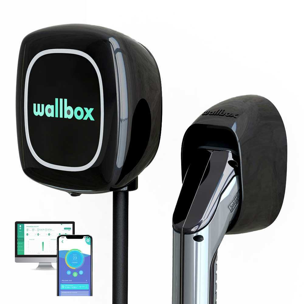 Зарядная станция Wallbox Pulsar 22 кВт c кабелем Type 2 (7 м)