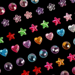 Декор СТРАЗЫ самоклеящиеся Жемчуг ассорти (10671105)