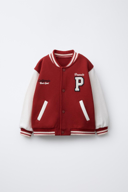 ZARA БОМБЕР SNOOPY PEANUTS™, БУРГУНДИ