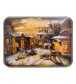 Народные промыслы ШК-55/ 19-C Шкатулка «Старая Москва» Буркова