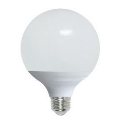 LED-G120-22W-6500K-E27-FR-NR Лампа светодиодная. Форма шар. матовая. Серия Norma. Дневной белый свет 6500K. Картон. ТМ Volpe