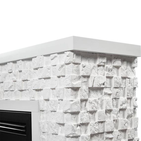 Каминокомплект: Очаг Electrolux EFP/P-3320RLS с порталом Quadro 30 камень песчаник античный бел купить в Москве и Московской области по низкой цене с доставкой по России — (2) Каминокомплект: Очаг Electrolux EFP/P-3320RLS с порталом Quadro 30 камень песчаник античный бел — (2)