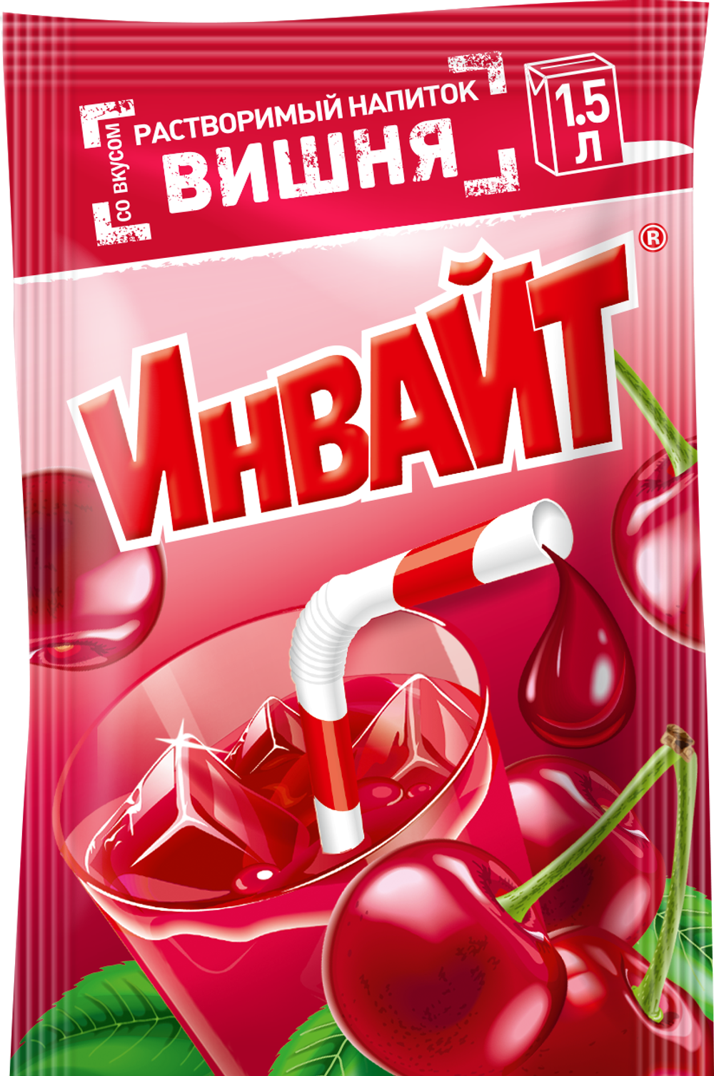 Растворимый напиток Invite вишня 12гр 24шт*6бл