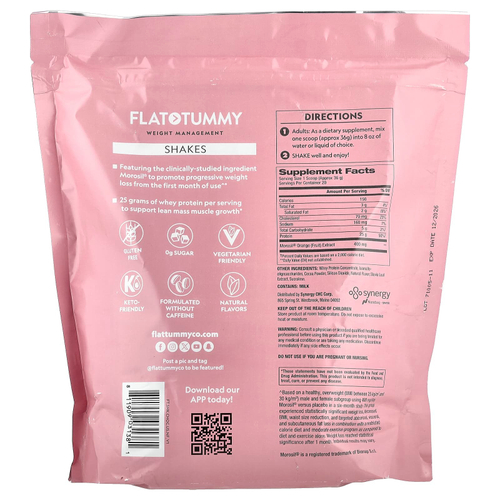 Flat Tummy, коктейли, натуральный шоколад, 720 г (1,6 фунта)