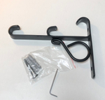 Кронштейн стеновой "Готика 180 мм" двойной d20/20 мм, цвет черный