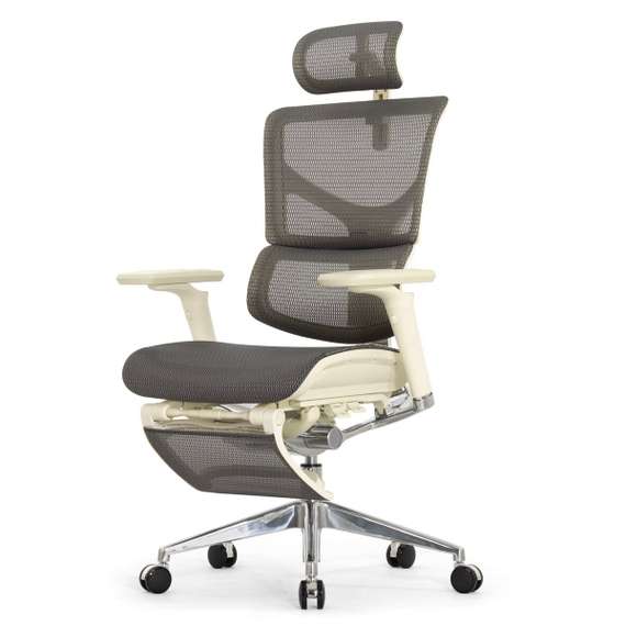 Кресло EXPERT 2 SAIL RSAM 01-G (сидение MAX с подножкой, подлокотн 6D(360), сетка сер/каркас светл)