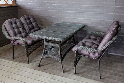 Комплект мебели из искусственного ротанга Мэдисон НЬЮ (Medison NEW) Сompany Set  с подушками на сидение и спинку