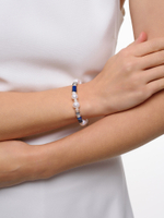 Браслет "Pearl charm" Blue Silver